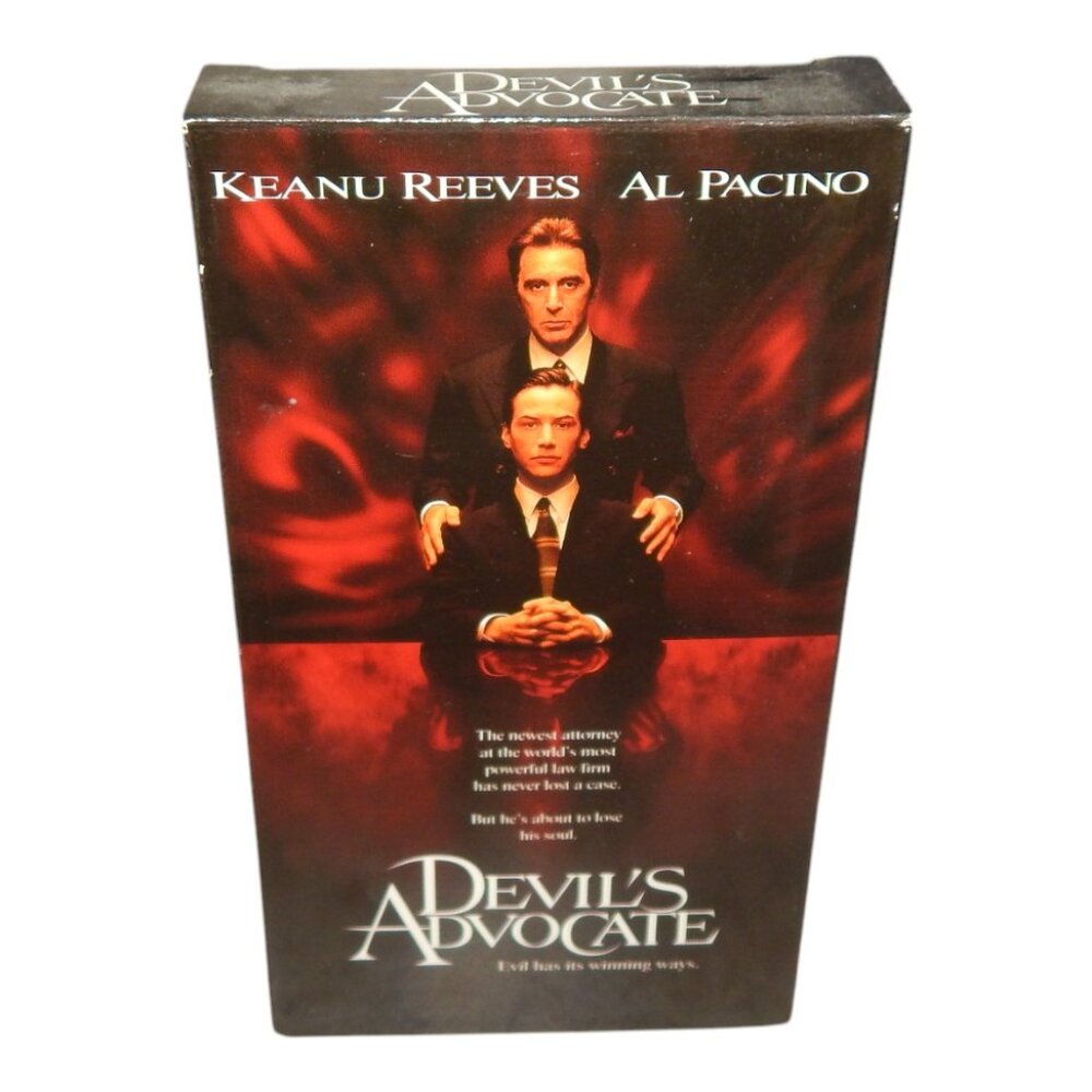 DEVIL'S ADVOCATE vintage VHS in original paper case Al Pacino Keanu Reeves